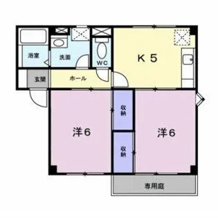 フラワーヒルズ【102号室】の間取り