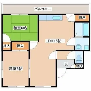 エクラシア大久保【2A号室】の間取り