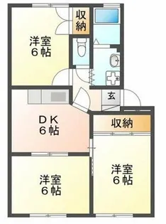 グリーンヴィレッジ牛川【1階】の間取り
