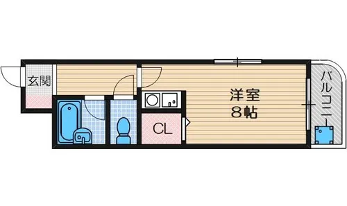メイプルヴィラ茨木2【2階】の間取り