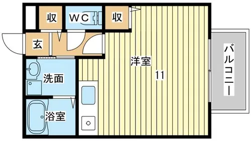 コンフォートテクノⅠ【202号室】の間取り