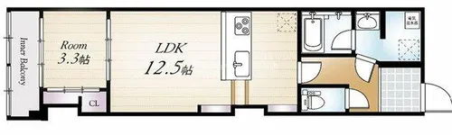 新大阪第1ダイヤモンドマンション【2階】の間取り