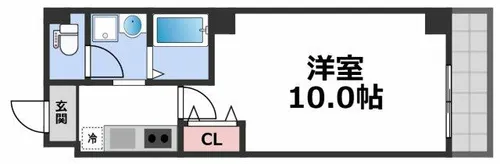 ヴィラナリー大今里【4階】の間取り