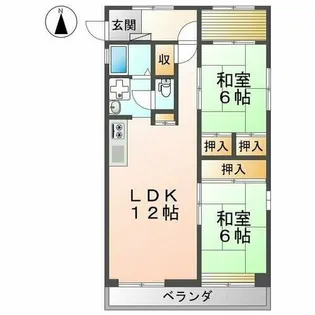 タジマビル【6階】の間取り