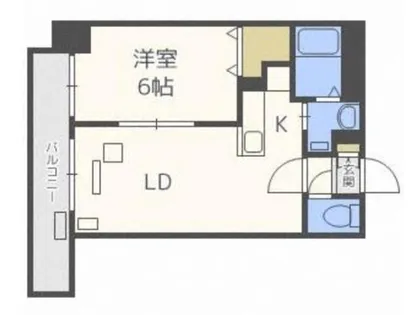 N28セントラルビル【8階】の間取り