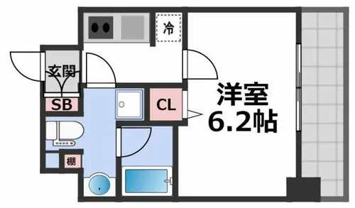 セイワパレス大今里【4階】の間取り