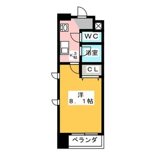 ベルファース川原通【4階】の間取り