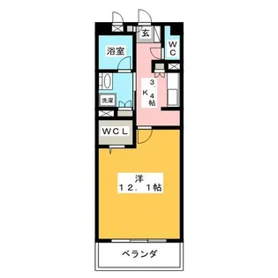 グラン・アベニュー鶴舞【6階】の間取り