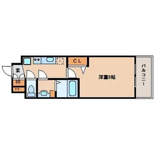 プレサンスKOBEティアラ【5階】の間取り