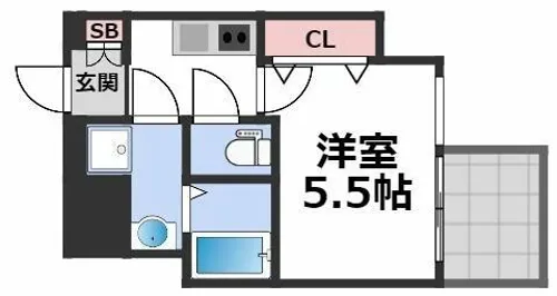 アドバンス上町台プレジール【9階】の間取り