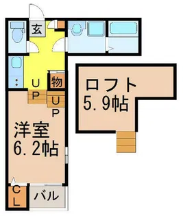 スリジェ桜山【1階】の間取り