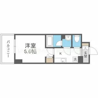 ベクス福島【8階】の間取り