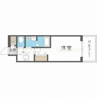 レジュールアッシュ塚本レジデンス【10階】の間取り