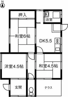 愛知県春日井市田楽町【一戸建】の間取り
