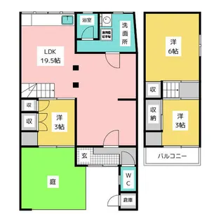 愛知県名古屋市南区星崎2丁目【一戸建】の間取り
