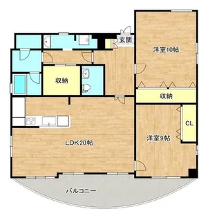 シーマックイースト【8階】の間取り