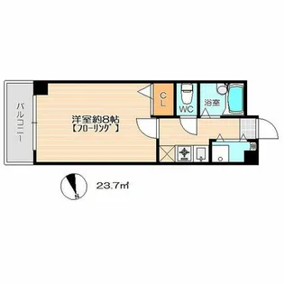 フォーラム箱崎【3階】の間取り