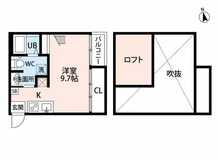 Belta香椎(ベルタ)【101号室】の間取り