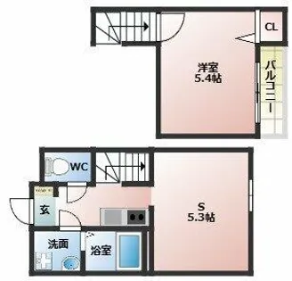 CASAdelSOL【101号室】の間取り