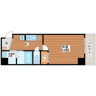 メルベージュ玉出中【7階】の間取り