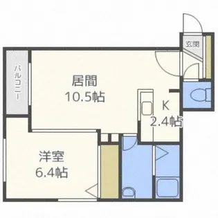 HOKO南高前【5階】の間取り