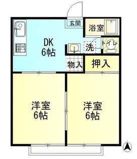サンシティVALIO Ⅰ【2階】の間取り