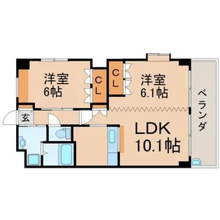 オヌール【2階】の間取り