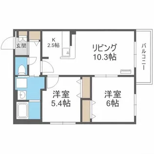 ART HILL KOTONI【5階】の間取り