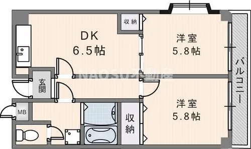 上田マンション【201号室】の間取り