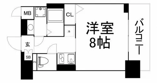 ファーストフィオーレ玉造グレイス【6階】の間取り