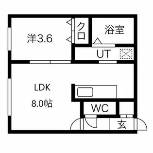 FORTUNA宮の沢【4階】の間取り