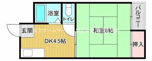 コーポ都【2階】の間取り