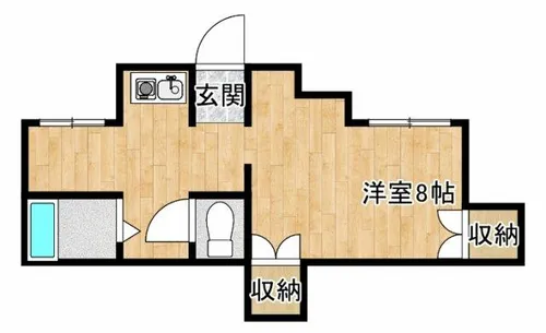 カレッジハウスニシガミⅢ【102号室】の間取り