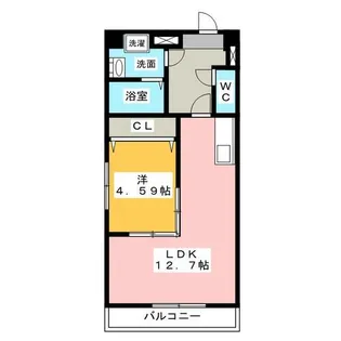 GRANDUKE東別院【8階】の間取り