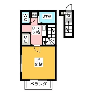 ソファレ西日置【2階】の間取り