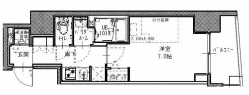 S-RESIDENCE福島玉川Tres【6階】の間取り
