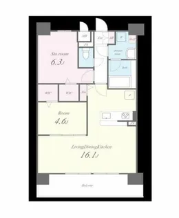 アウトフィールド海老江【2階】の間取り