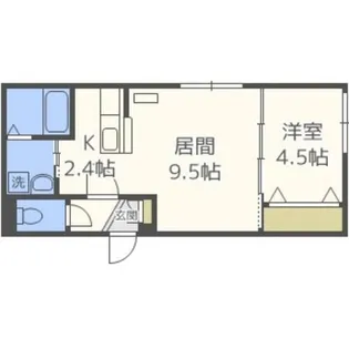北海道札幌市西区二十四軒三条5丁目【マンション】の間取り