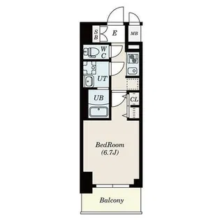 S-RESIDENCE熱田II【8階】の間取り