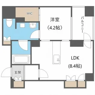 プライムメゾン鴨々川【5階】の間取り