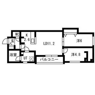 luce solare発寒【2階】の間取り