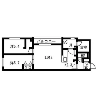 luce solare発寒【2階】の間取り