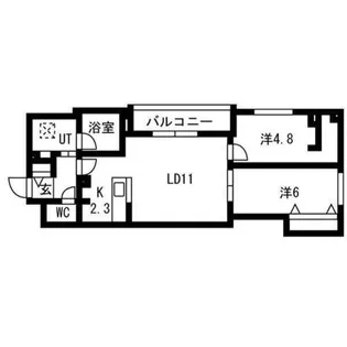 luce solare発寒【3階】の間取り