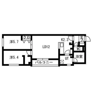 luce solare発寒【3階】の間取り