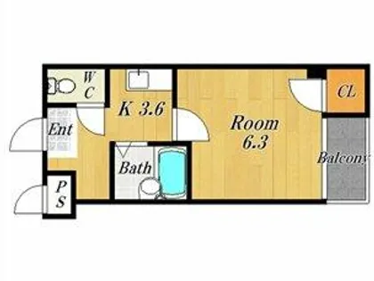 プレミアム福島【7階】の間取り