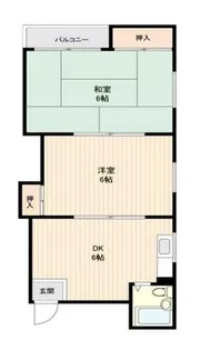 シーズコート住吉【403号室】の間取り