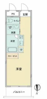 CITY SPIRE上本町【6階】の間取り