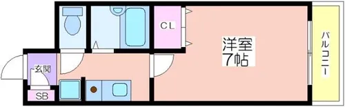 ラ・フォンテ花園【1階】の間取り