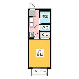 ビーライン宮池【1階】の間取り