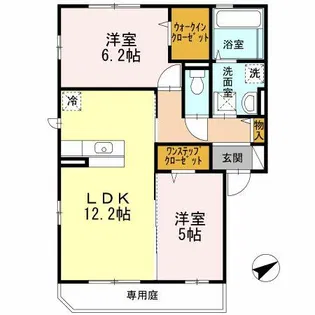 サニーハイツ柳田【1階】の間取り